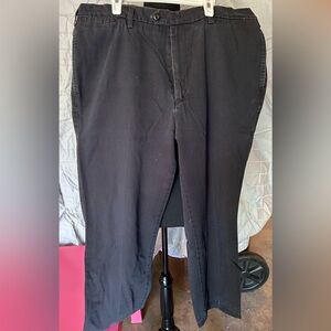 Savane Men’s  Black Flat Front  Pants